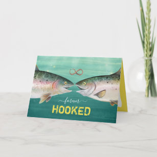 Carte Forever Hooked on You Photo Fish Valentine's Day