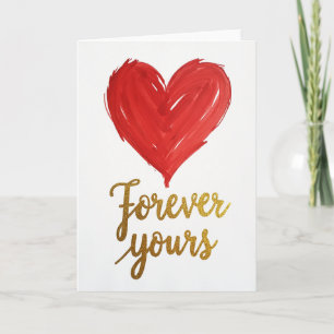 Carte Forever Yours Love Heart
