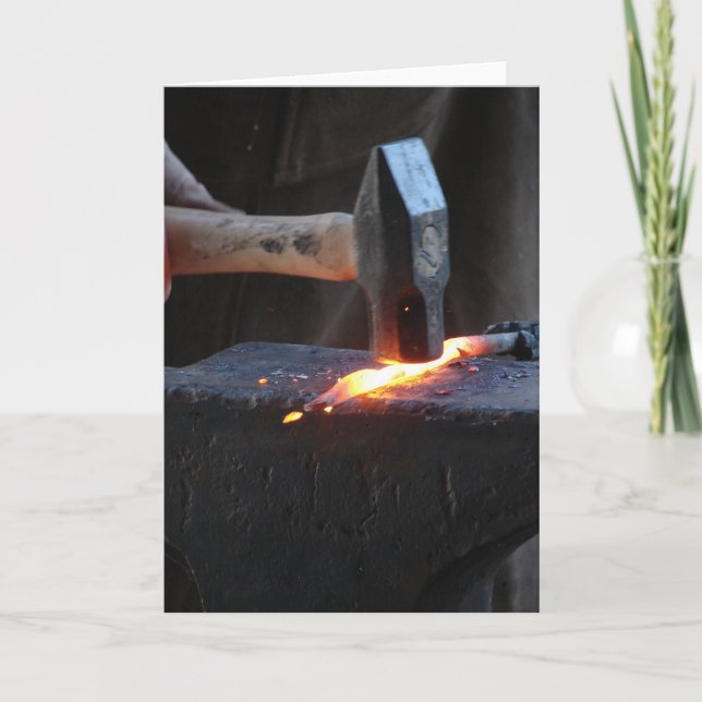 Carte Forgeron au travail (Devant)