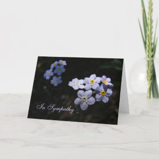 Carte Forget Me Not ~ Sympathy
