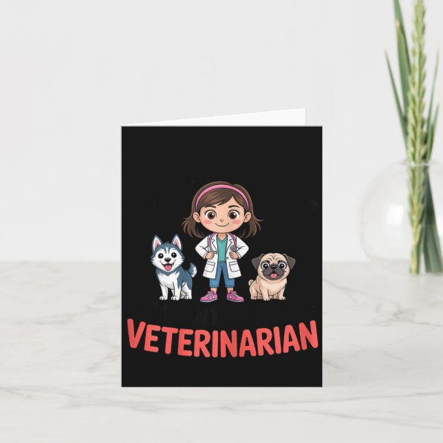 Carte Forget Princess I Want To Be A Veterinarian Future (Devant)