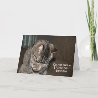 Carte Forgotten Birthday