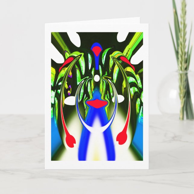 Carte Forme de vie végétale extraterrestre art (Devant)