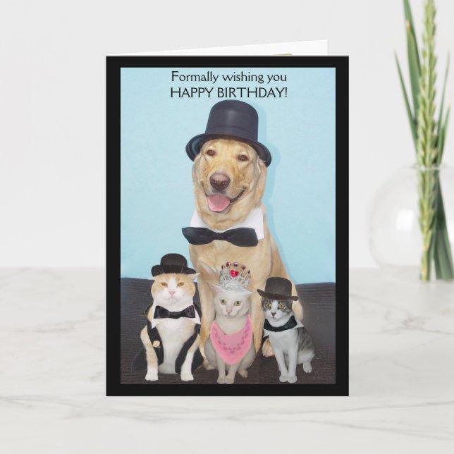 Carte Formellement vous souhaitant le joyeux (Devant)