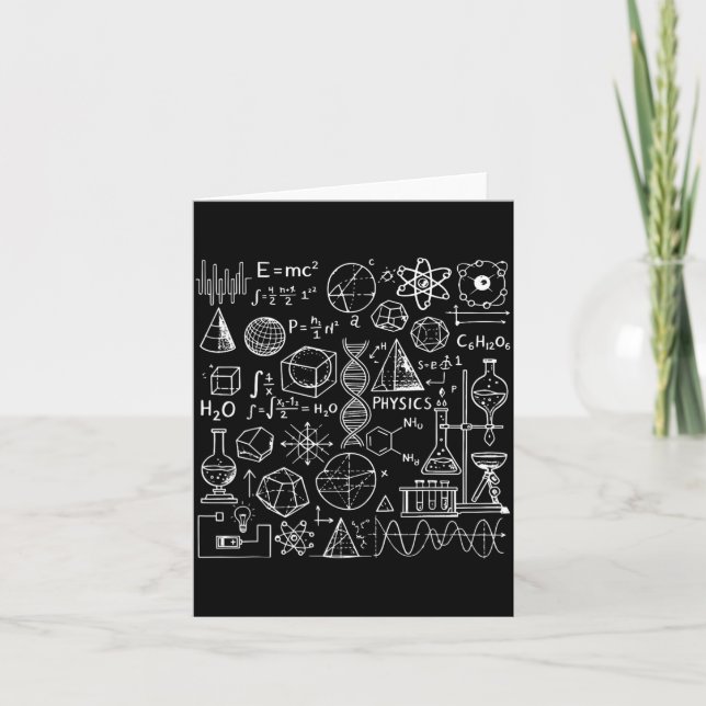 Carte Formule Géométrie Physique Math Chimie Biologie (Devant)