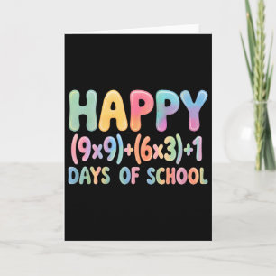 Carte Formule Mathématique 100 Jours D'école Équation Dr