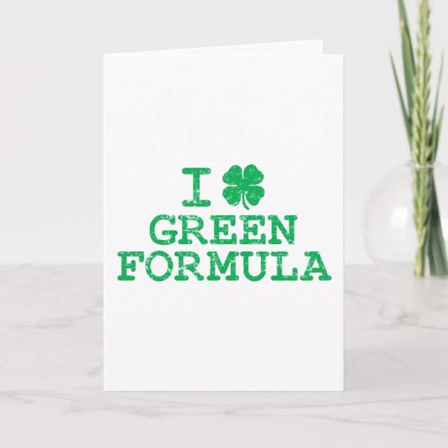 Carte Formule verte I Shamrock (Love) (Devant)