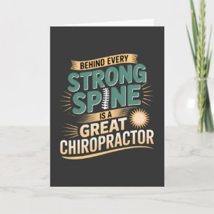 Carte Forte colonne vertébrale Grand Chiropraticien Conc