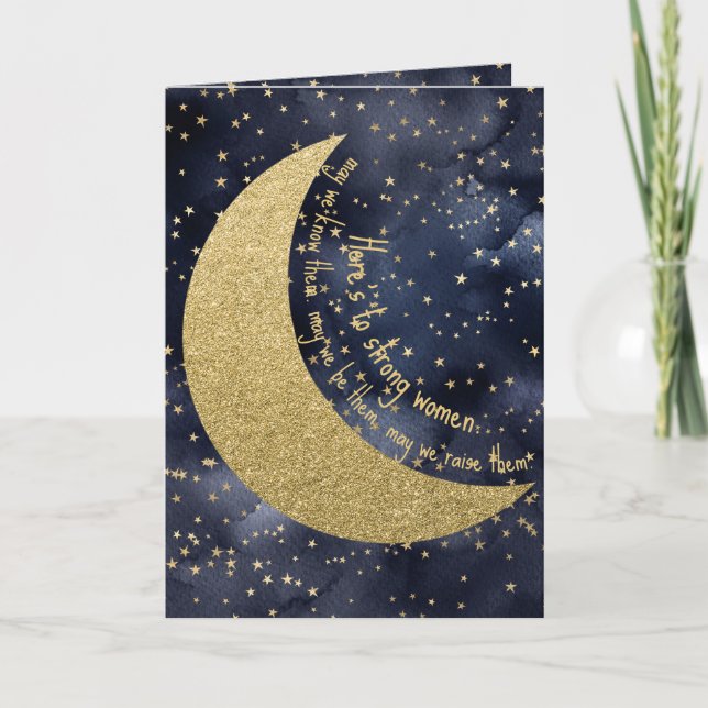 Carte Forte Femmes Starry Night Journée internationale d (Devant)