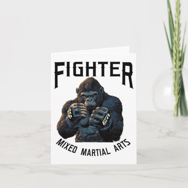 Carte Forte Gorille Mixed martial art - Boxe Et Lutte En (Devant)