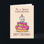 Carte Foster Daughter 9th Birthday, 9 on Sweet Pink Cake<br><div class="desc">Cette belle et charmante fille adoptive de la tienne aura bientôt neuf ans. A juste titre,  vous devriez commencer à vous préparer pour cette journée spéciale. Commencez par obtenir cette carte à lui donner lors de son 9e anniversaire</div>