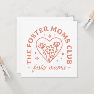 Carte Foster maman club adoption maman mère mère jour mi