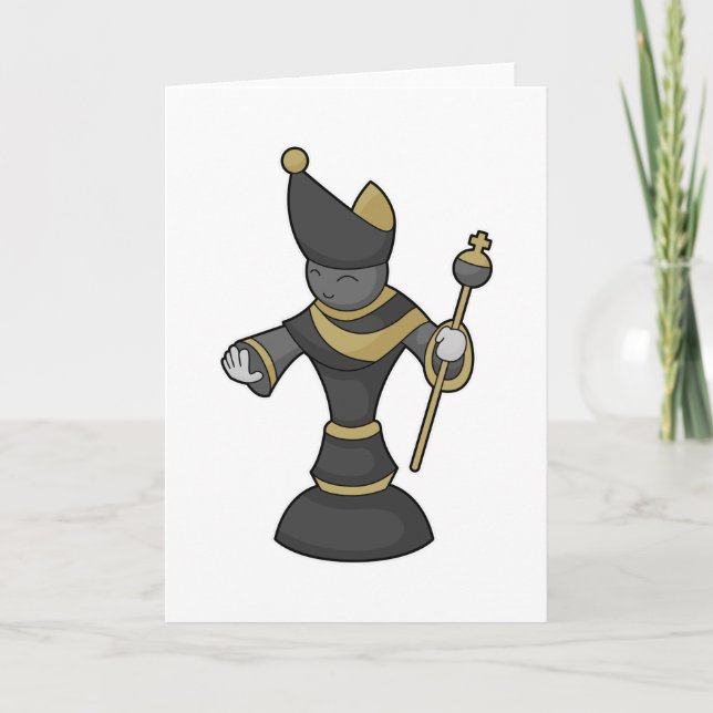 Carte Fou pièce d'échecs (Devant)