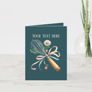 Carte Fouine à pâtisserie mignonne personnalisable