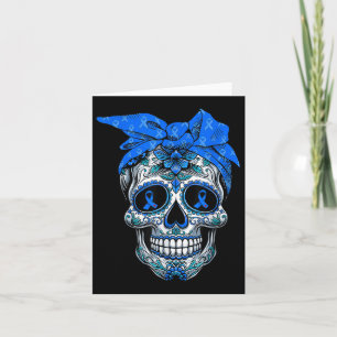 Carte Foulard pour femmes Crâne de sucre Sensibilisation