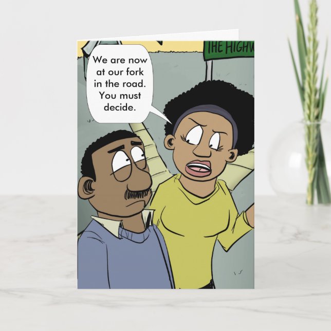 Carte Fourche Dans La Route (Devant)