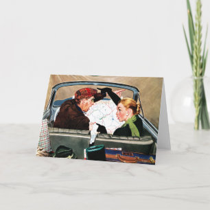 Carte Fourchette dans la route