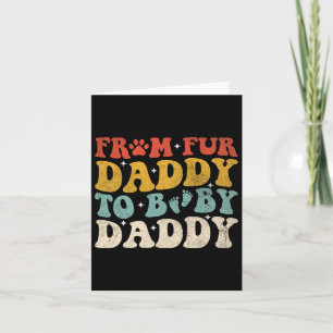 Carte Fourrure Papa À Bébé Papa Daddy Drôle Fête des pèr