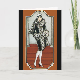 Carte Fourrure vintage