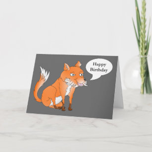 Carte FOX Joyeux anniversaire