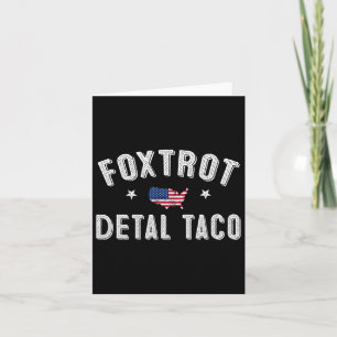 Carte Foxtrot Delta Taco Résiste 8647 Go Taco Men W