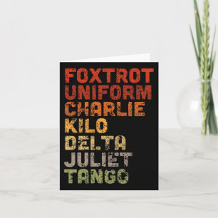 Carte Foxtrot Uniform Djt