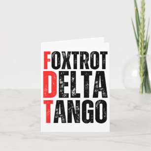 Carte Foxtrots Delta Tangos Chemise Drôle Foxtrots Delta