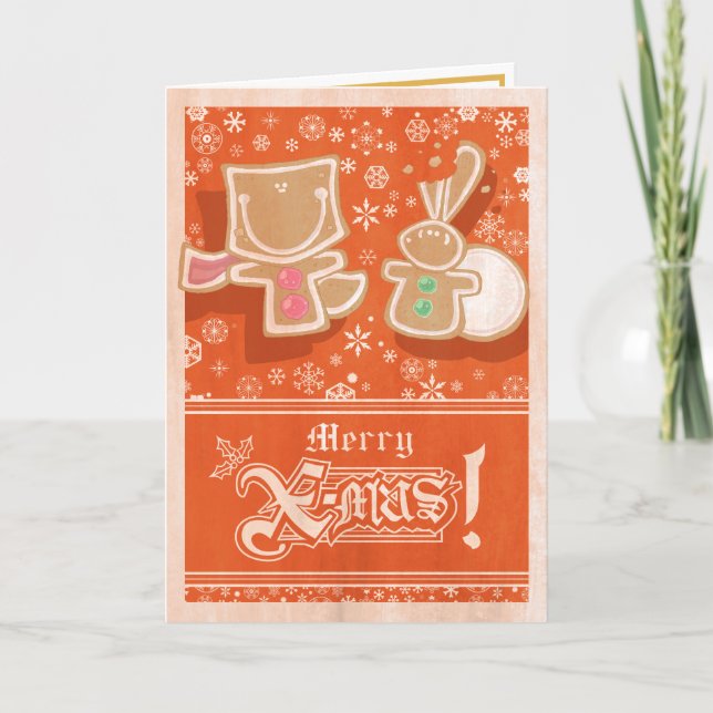 Carte Foxy and Cottontail Gingerbread (Devant)