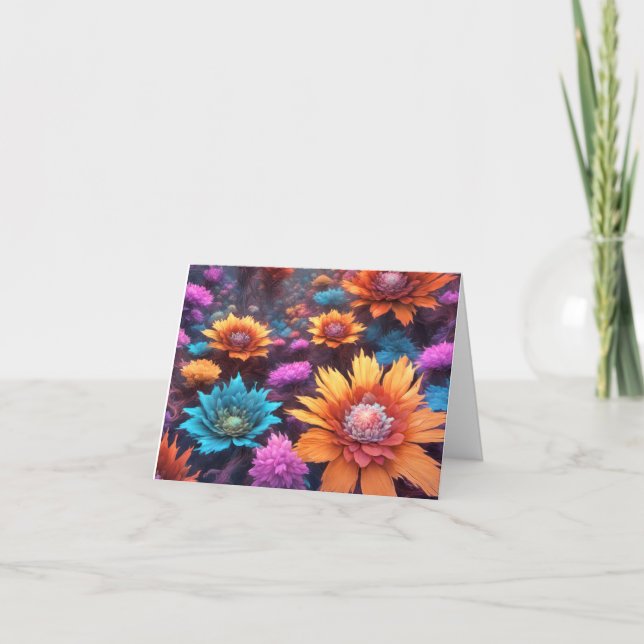 Carte Fractal Flower Note (Devant)
