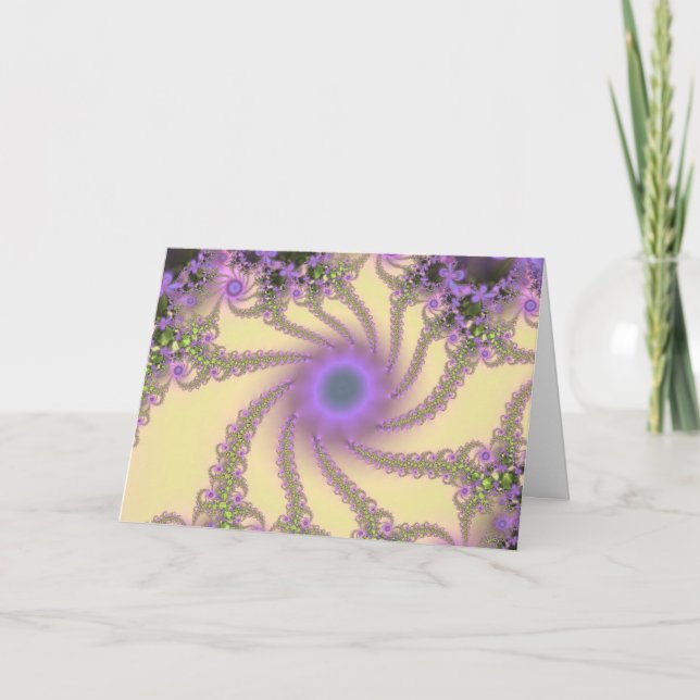 Carte Fractale enchantée de jardin (Devant)