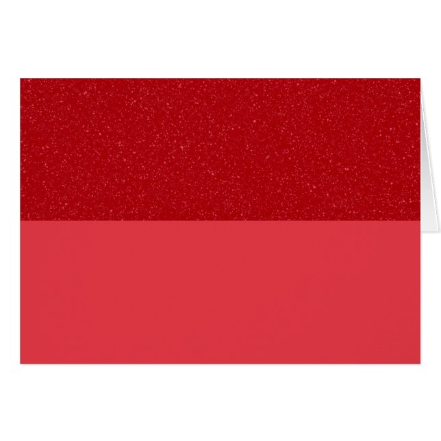 Carte fractionnée rouge tomate personnalisable (Devant horizontal)