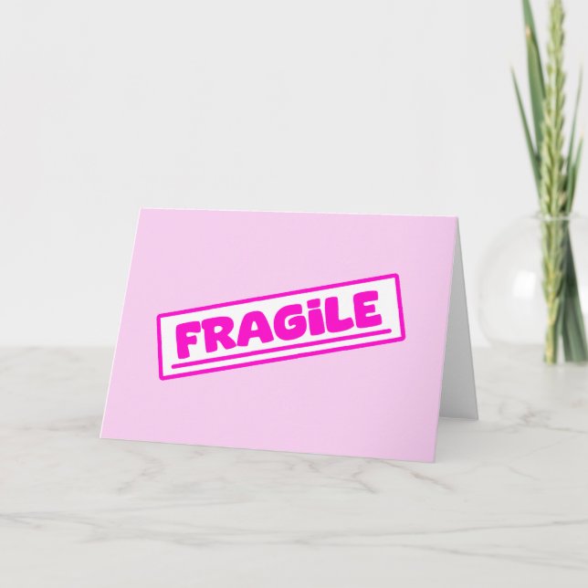 Carte Fragile (Devant)