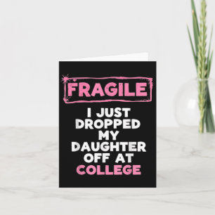 Carte Fragile Je viens de déposer mon enfant à l'univers