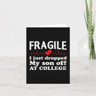 Carte Fragile Je viens de déposer mon fils au collège Dr