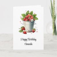 Fraises dans un seau Anniversaire