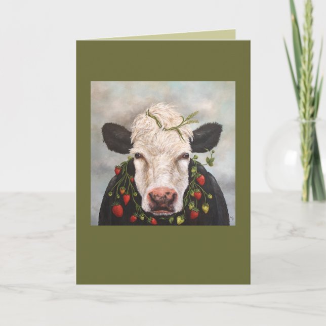 Carte Fraises et crème (Devant)