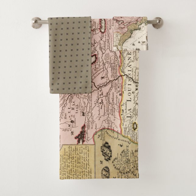 Carte française médiévale Amérique du Québec/de (En situation)