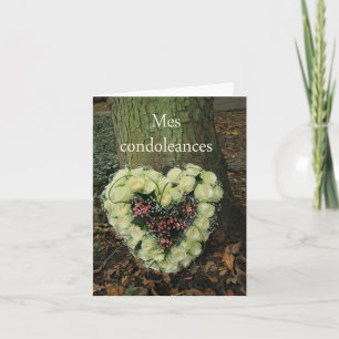 Carte Française Sympathy, Mes Condoleances