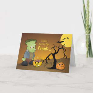 Carte Frankenstein Funny Halloween Salutation
