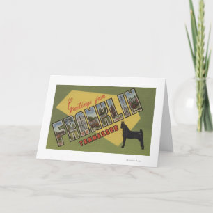 Carte Franklin, Tennessee - Scènes de grandes lettres