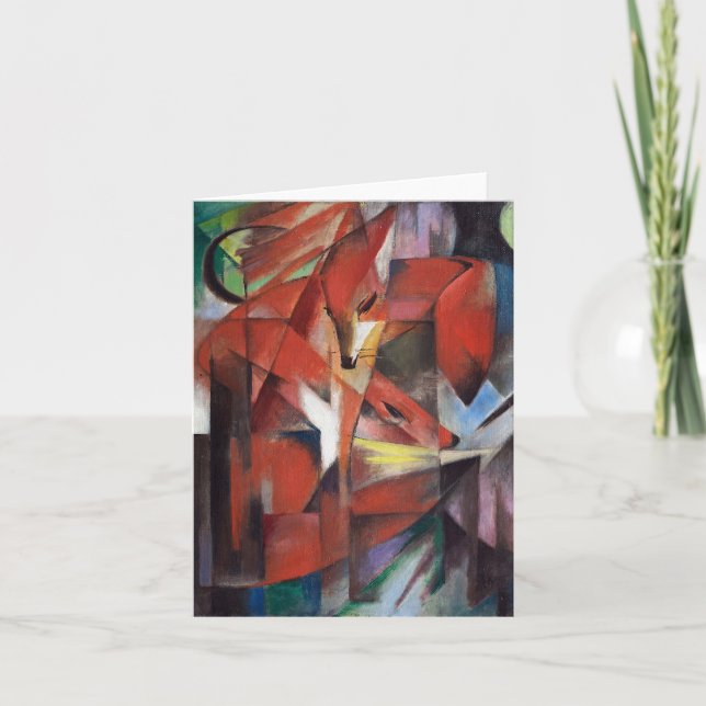 Carte Franz Marc - Les renards, 1913 (Devant)