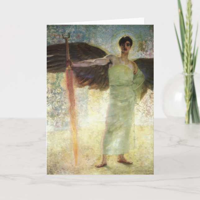 Carte Franz Stuck-Angel à l'épée flamante (Devant)