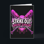 Carte Frapper Cancer du Sein Baseball Softball Drip Ho<br><div class="desc">Frapper Cancer du Sein Baseball Softball Drip Plaque Accueil</div>