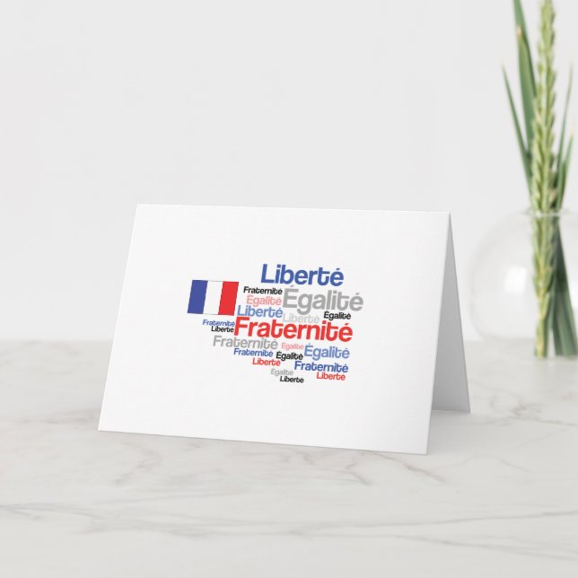 Carte Fraternité pour l'égalité de la liberté Fête Natio (Devant)