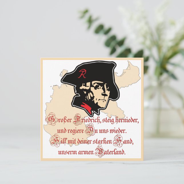 Carte Frédéric II (Debout devant)