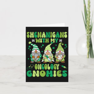 Carte Fredonnements avec mes gnomes d'infirmière en onco