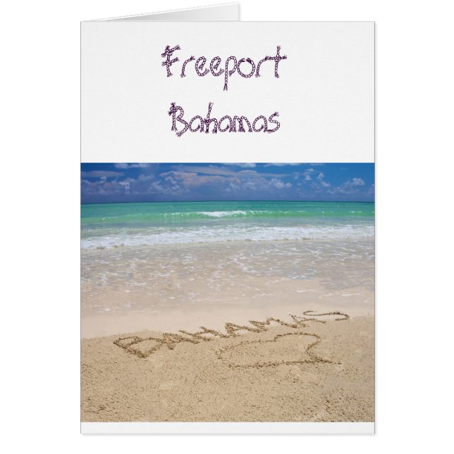 Carte Freeport Bahamas (Devant)