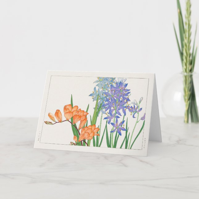 Carte Freesia, lis africain par Tanigami Konan (Devant)