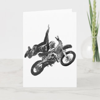 Carte freestyling avec le vélo de saleté