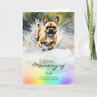 French Bulldog aquarelle chien perte sympathie